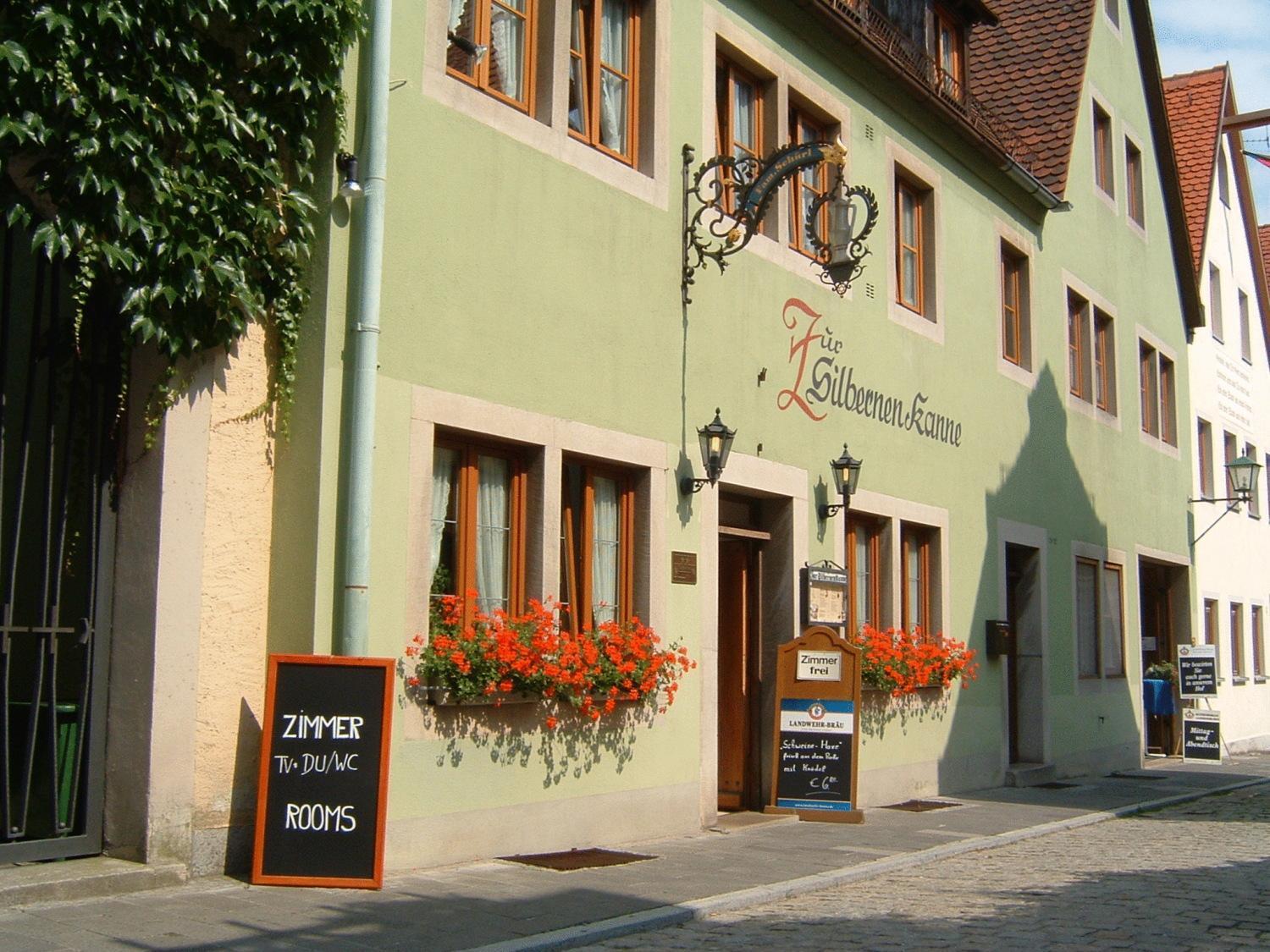 Ferienwohnungen Monteurzimmer Zur Silbernen Kanne Rothenburg ob der Tauber Ngoại thất bức ảnh